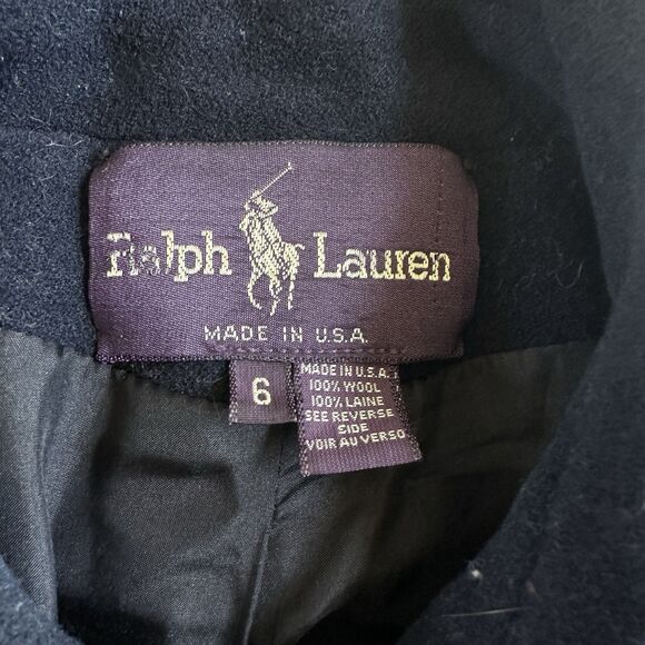 Ralph Lauren Purple Label Utility Military Jacket in Navy Size 6 Womens USA - Picture 2 of 13